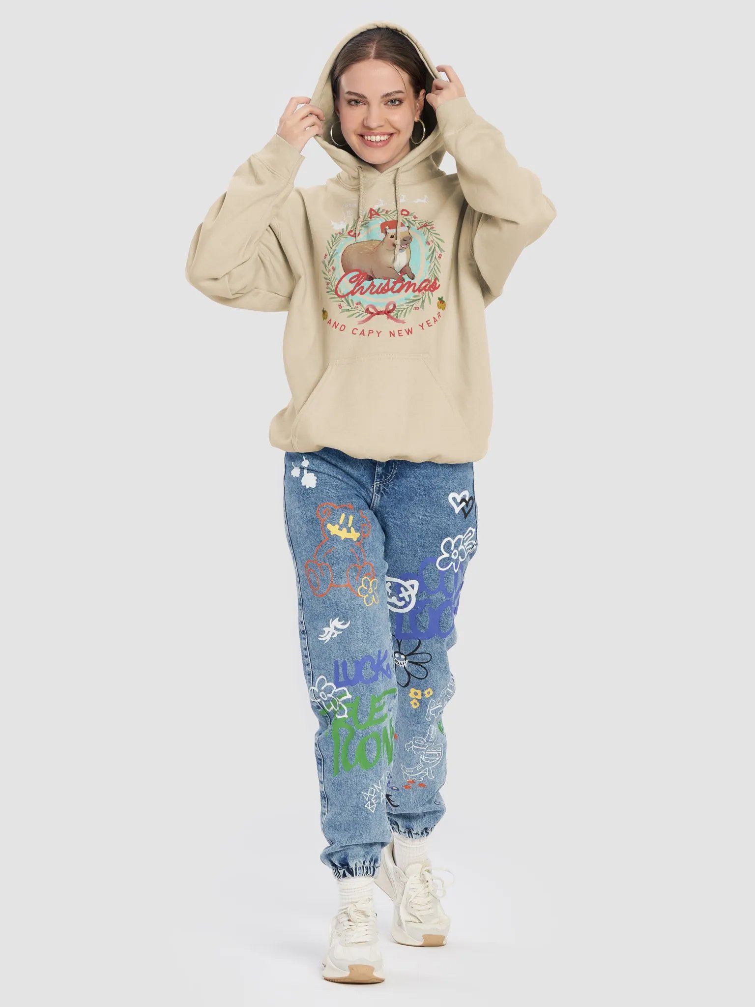 Cappy Christmas Capybara Hoodie product image (107)