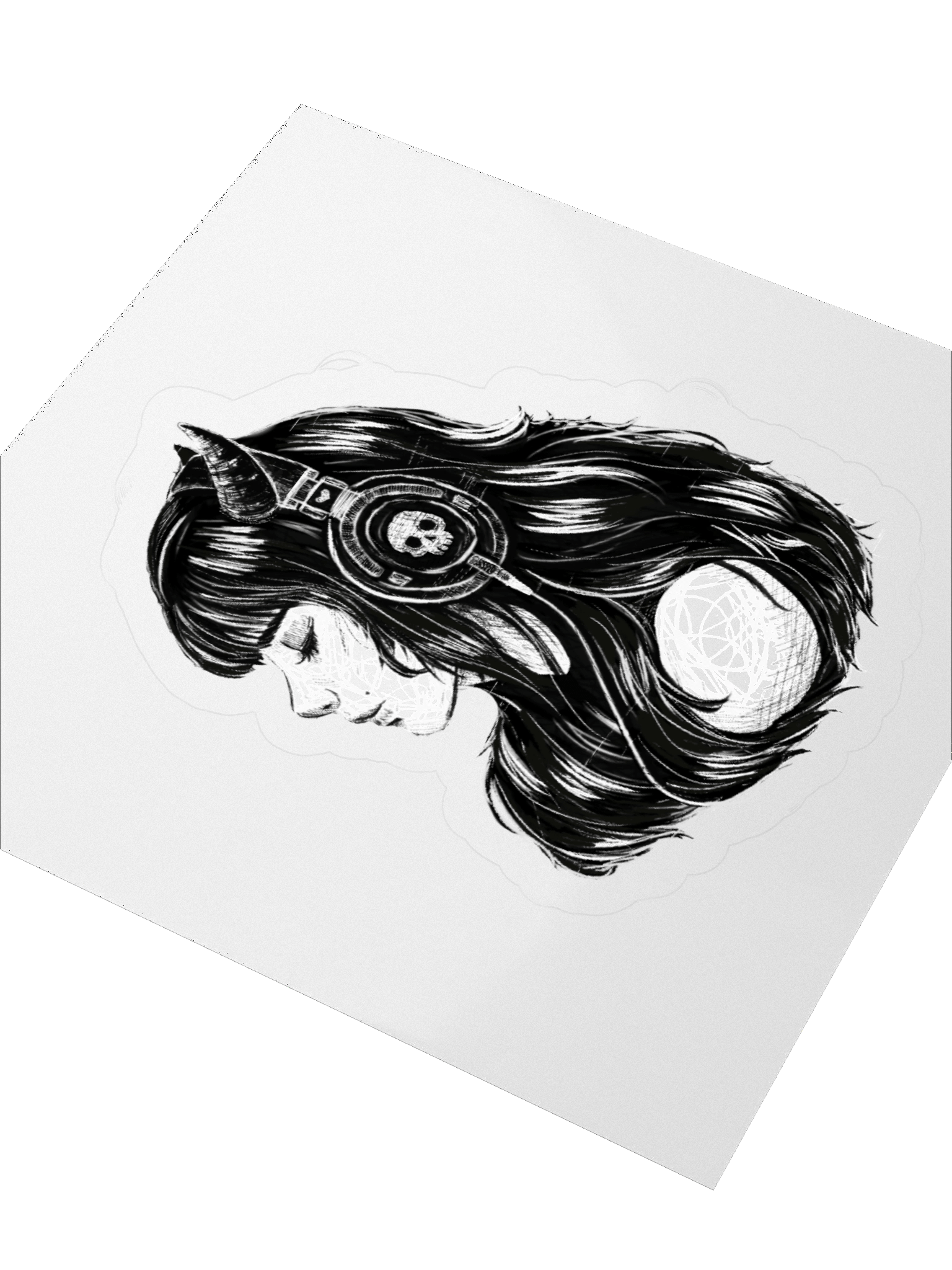 Skull Headphone Sticker product image (8)