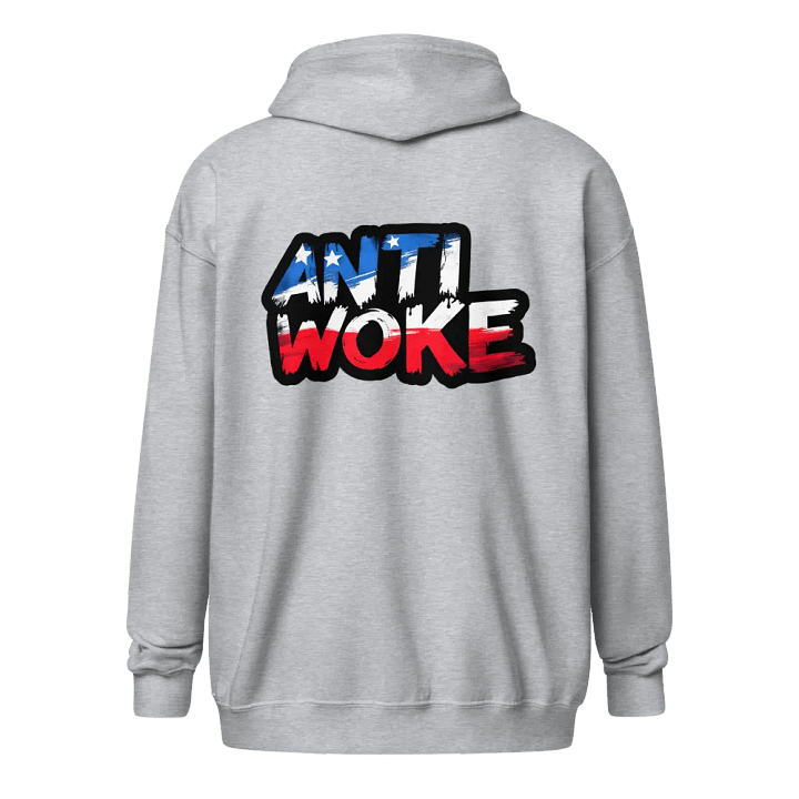 Zip Hoodie: Anti Woke product image (10)