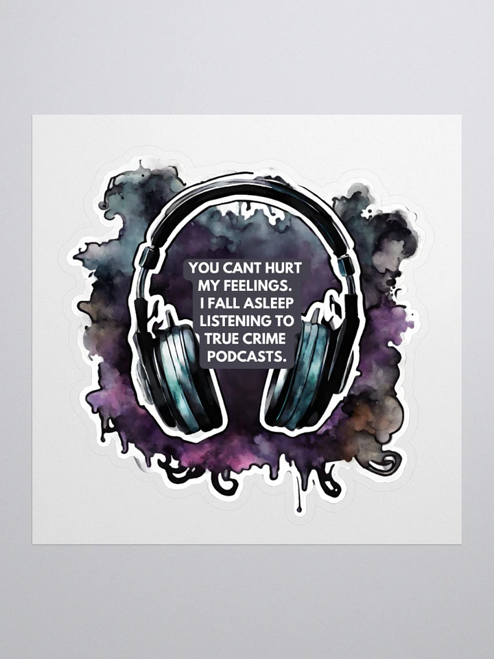 Serial Napper Podcast Headphones Sticker product image (1)