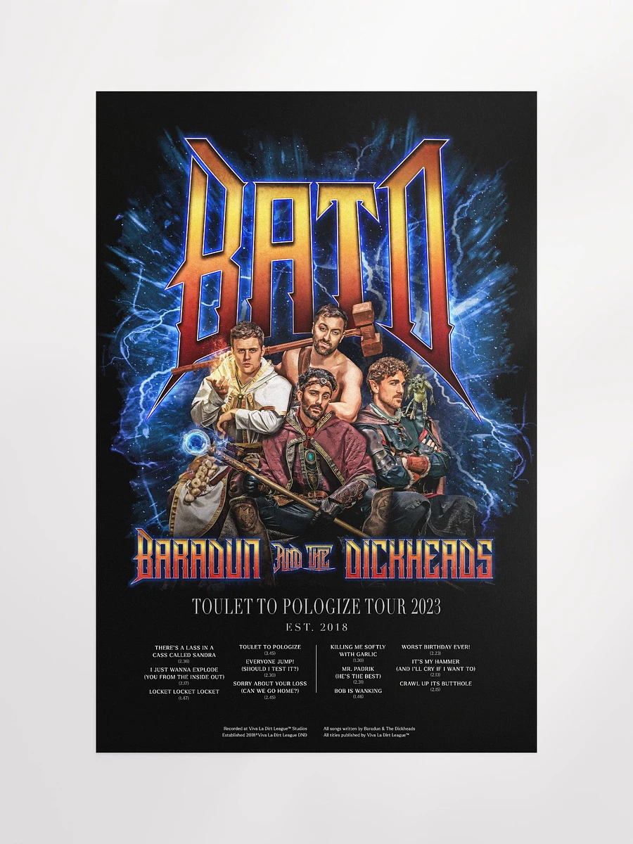 BATD Band Poster (20 x 30 inch) product image (5)
