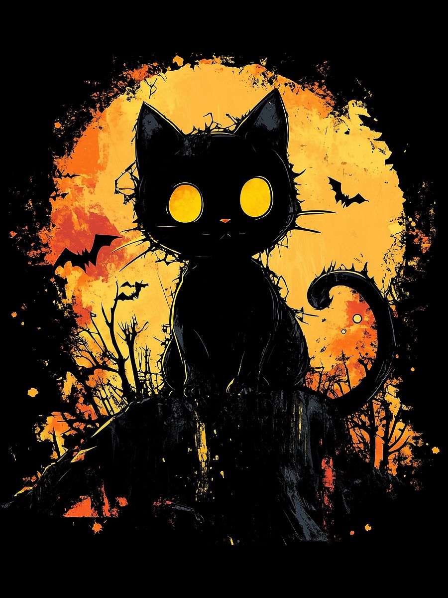 Spooky Cat! - Crop-top product image (2)