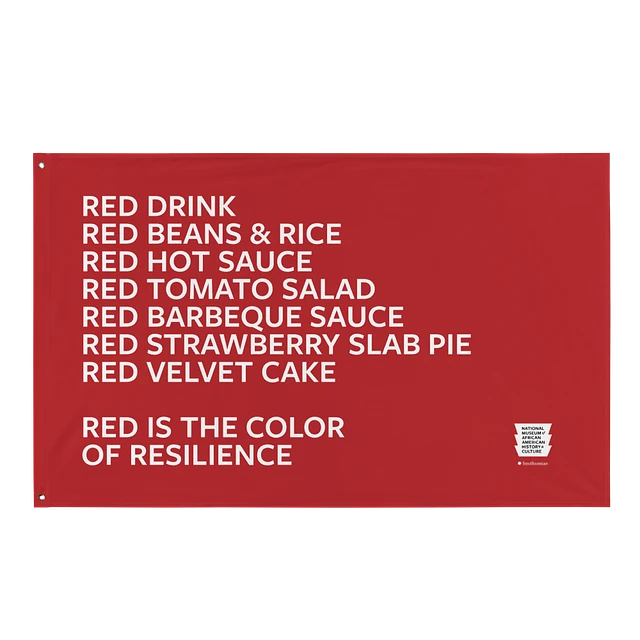 “Red is the Color of Resilience” Flag product image (1)