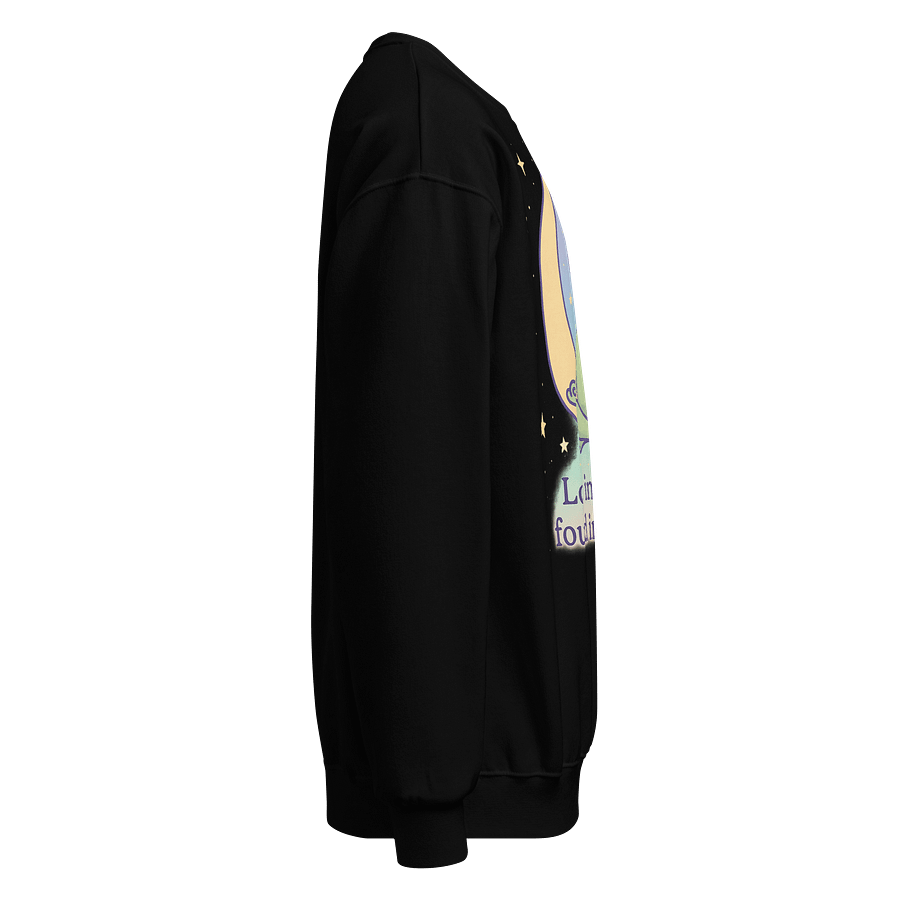 Lost in Stars Found in Calm Sweatshirt – Black & Navy Cosmic Crewneck product image (5)