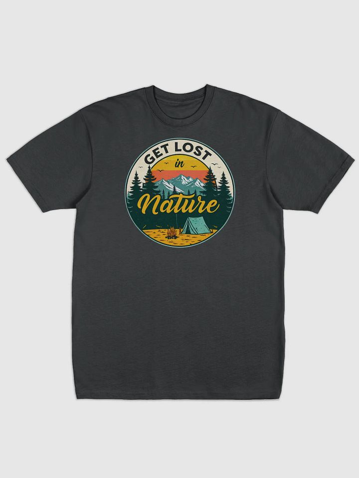 Get Lost in Nature Vintage Camping T-Shirt Design product image (1)