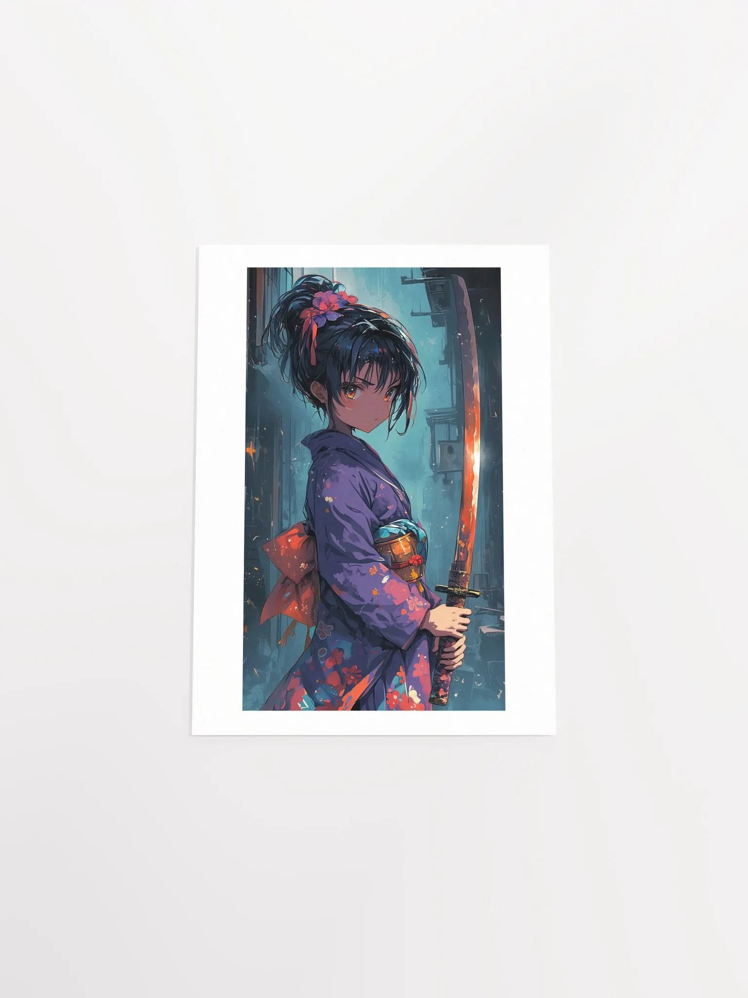 Samurai Girl Spirit Wall Art Poster product image (5)