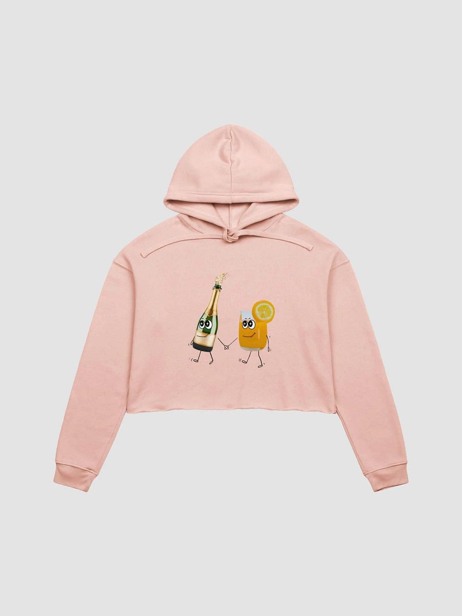 Mimosa Magic Champagne & Orange Juice Cropped Hoodie product image (2)