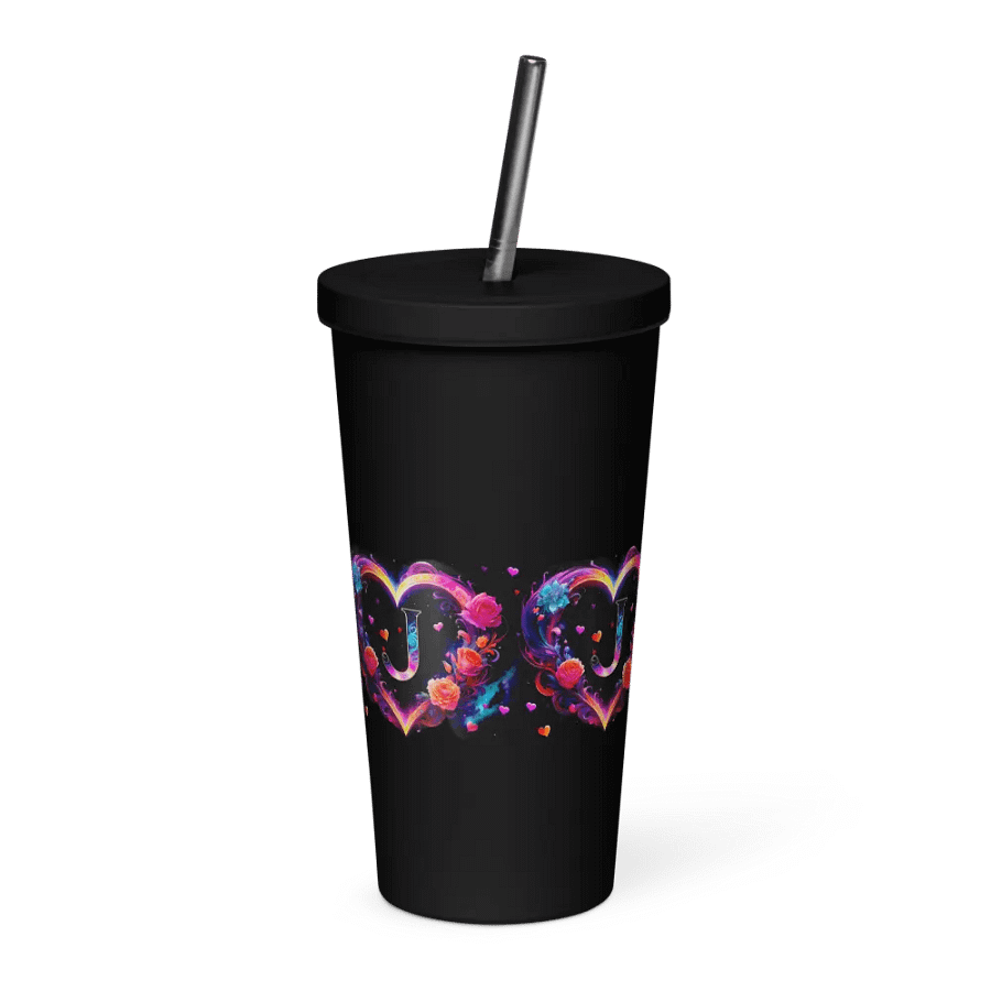 Valentine’s Monogram Letter J(1) Tumbler product image (1)