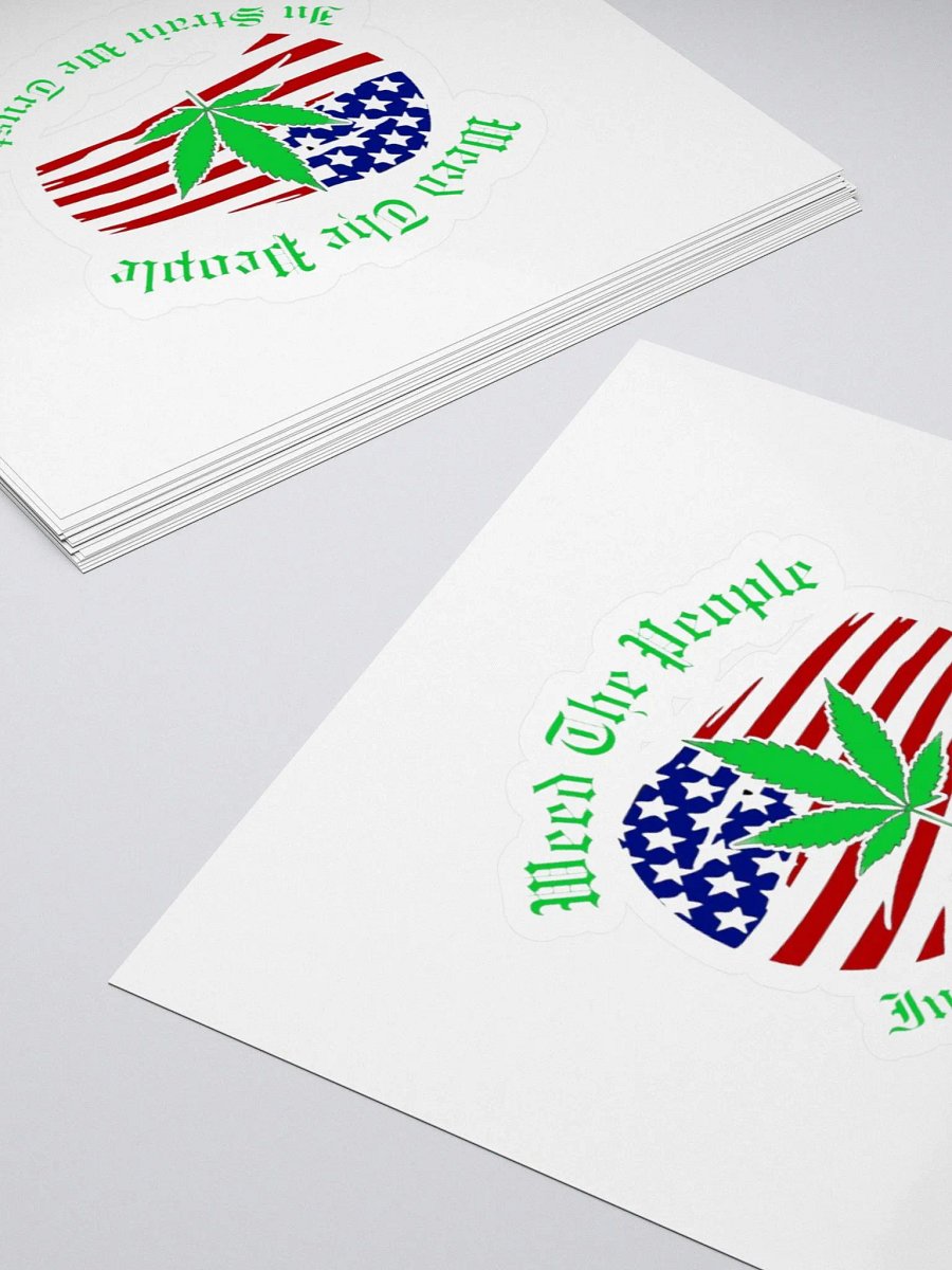 Weed The People Flag Sticker RWB product image (4)