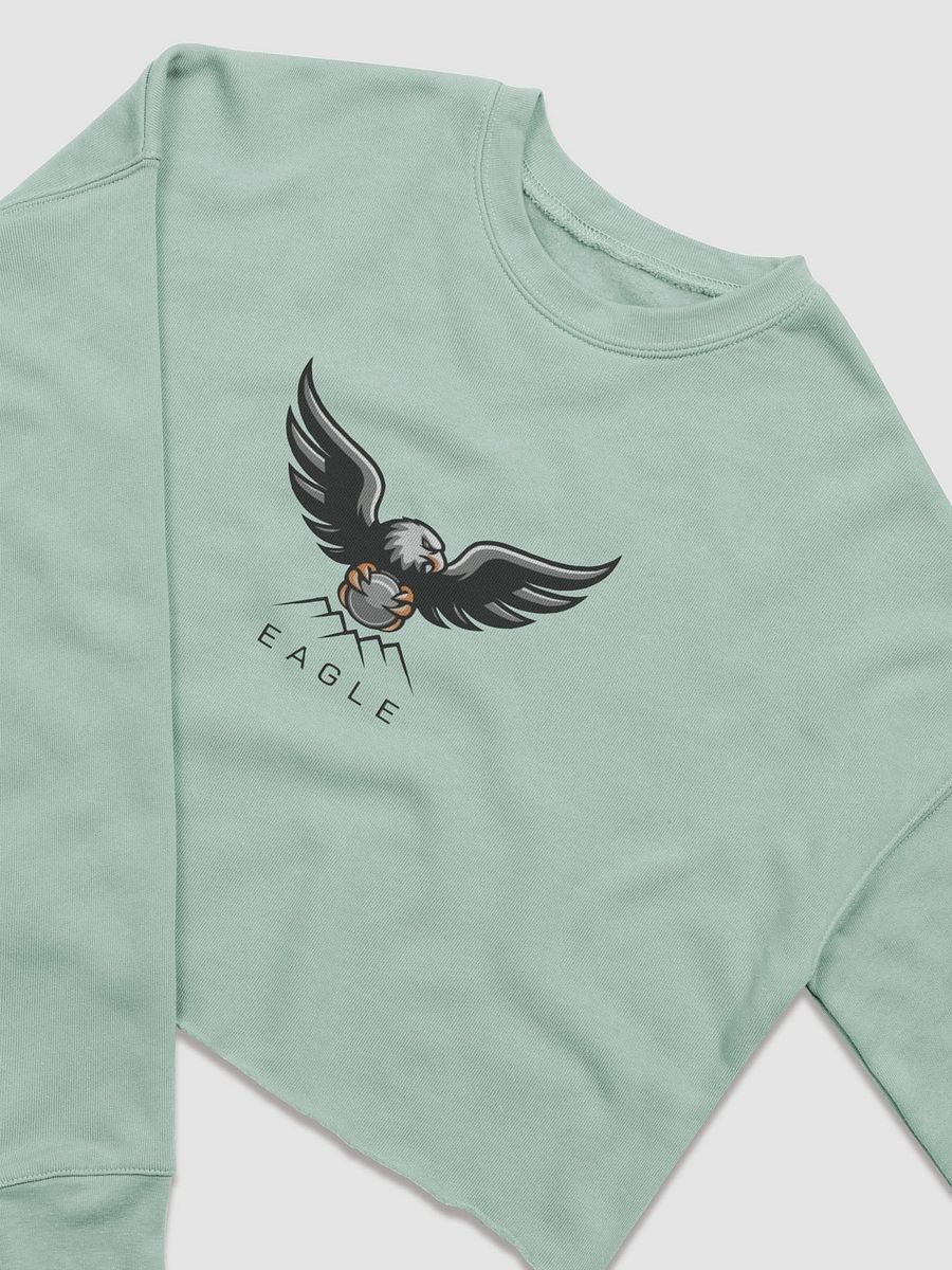 Eagle Women's Fleece Crop Sweatshirt - Stylish with Bold Eagle Design product image (5)