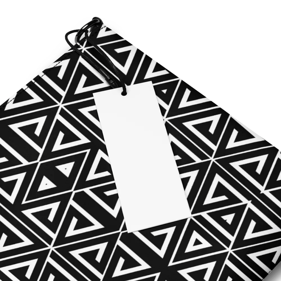Black and white triangular elegance Crossbody Bag product image (3)