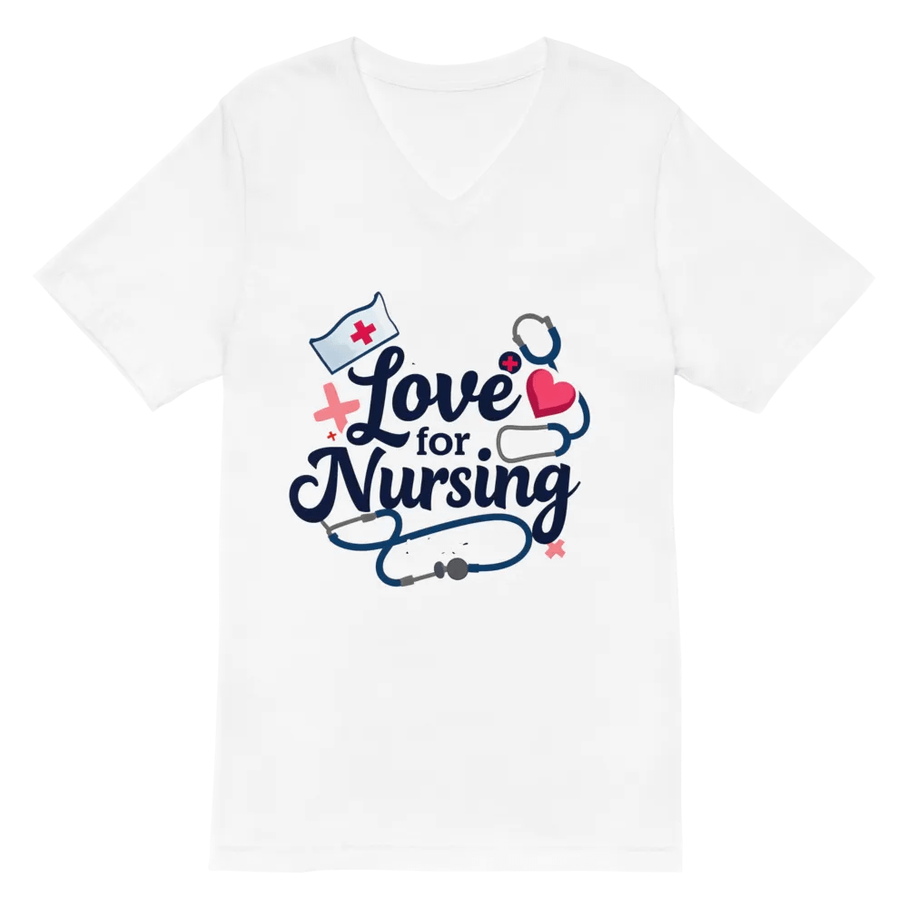 Nurse's Love V-Neck Tee product image (2)