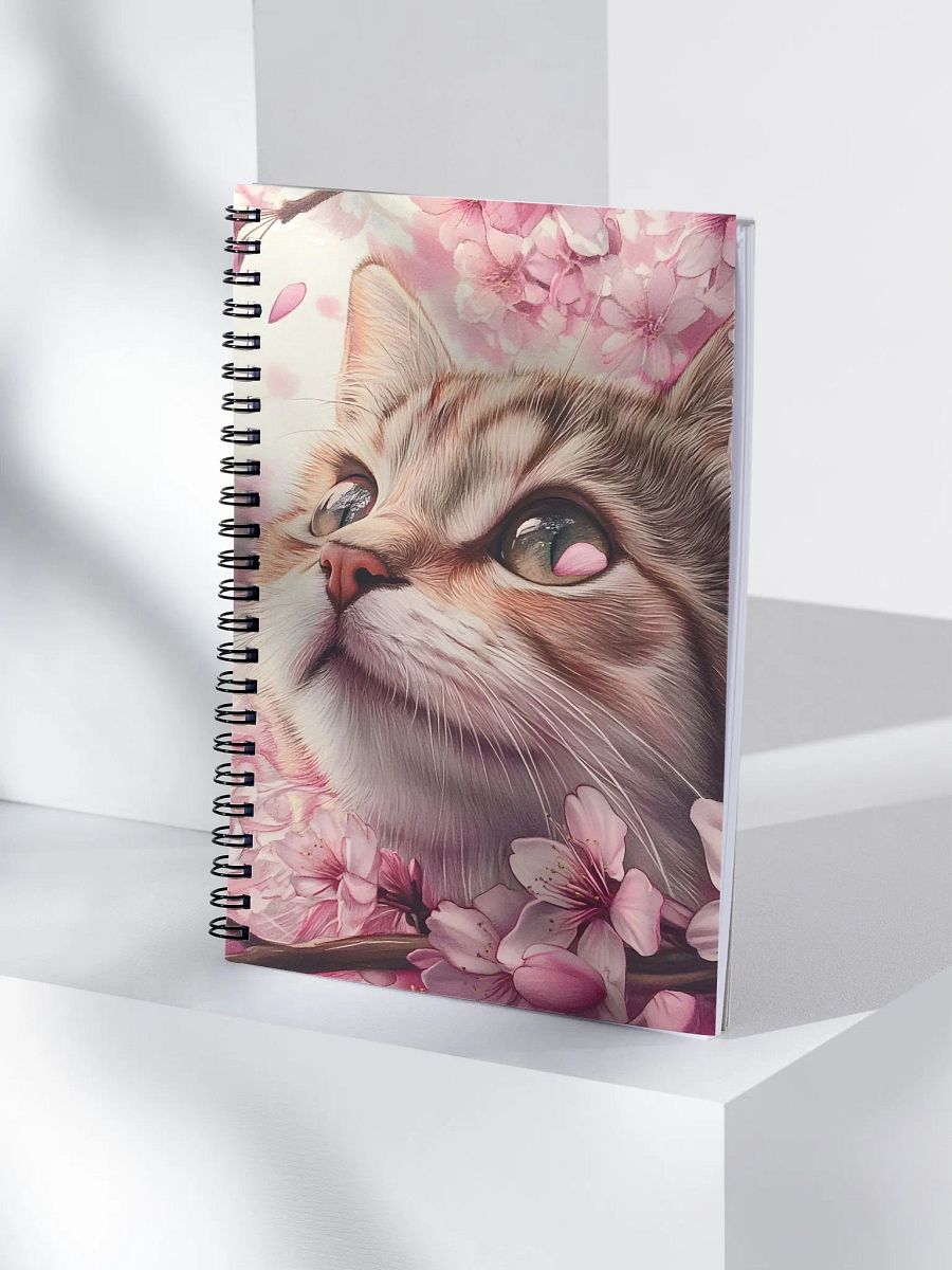 Sakura Feline Spiral Notebook product image (4)