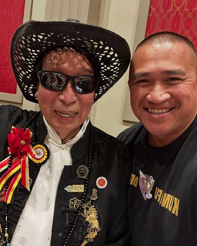 Hanging out with #KungFuHustle star Master Chiu Chi Ling!