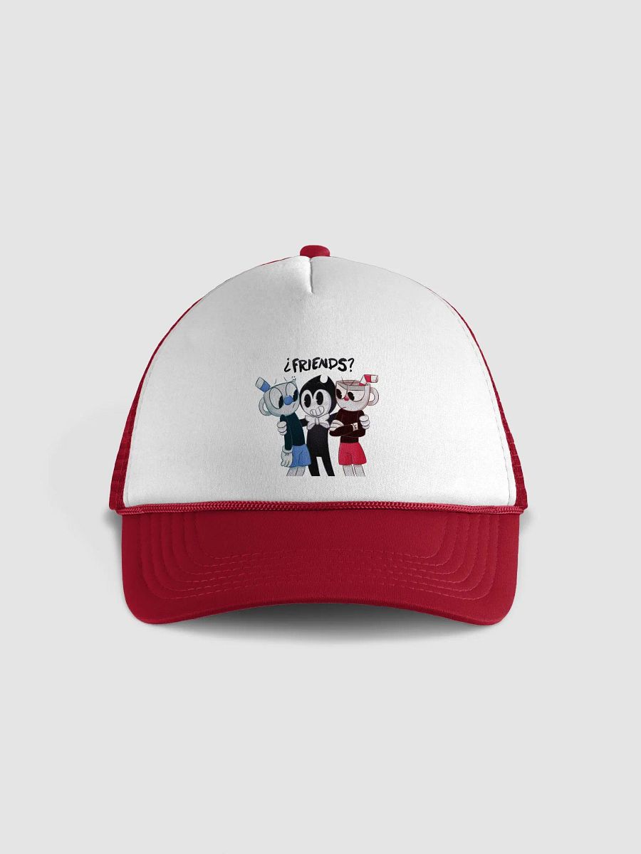 Red/White Gamer Cap: Cuphead and Bendy product image (1)