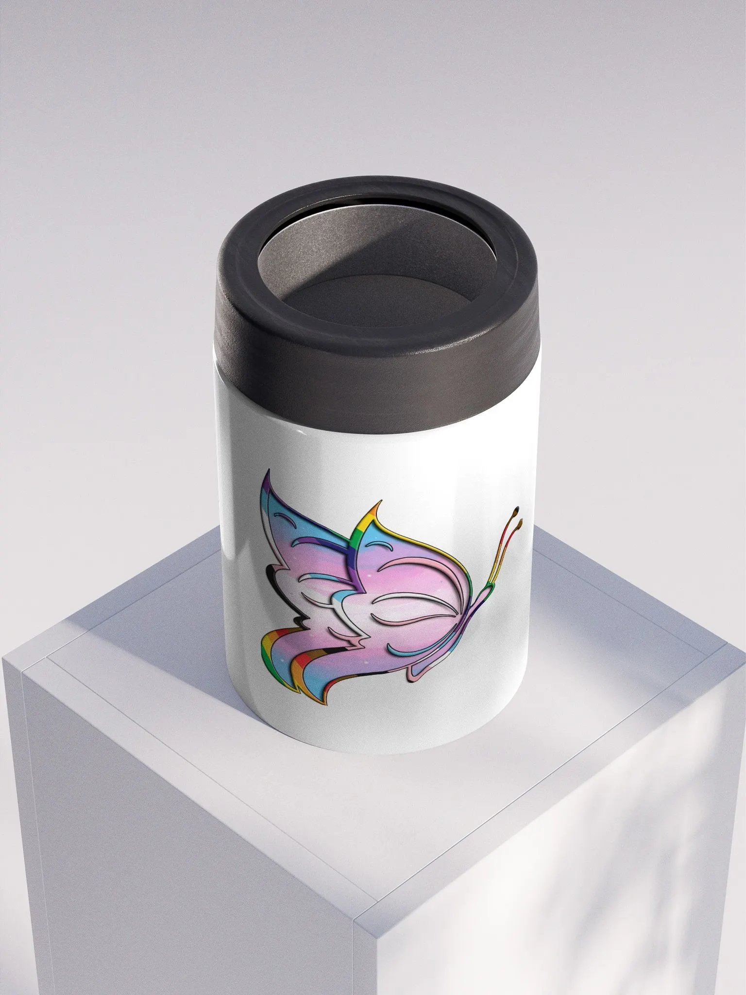 Justagirlllexi Butterfly Logo Stainless Coozie! product image (4)