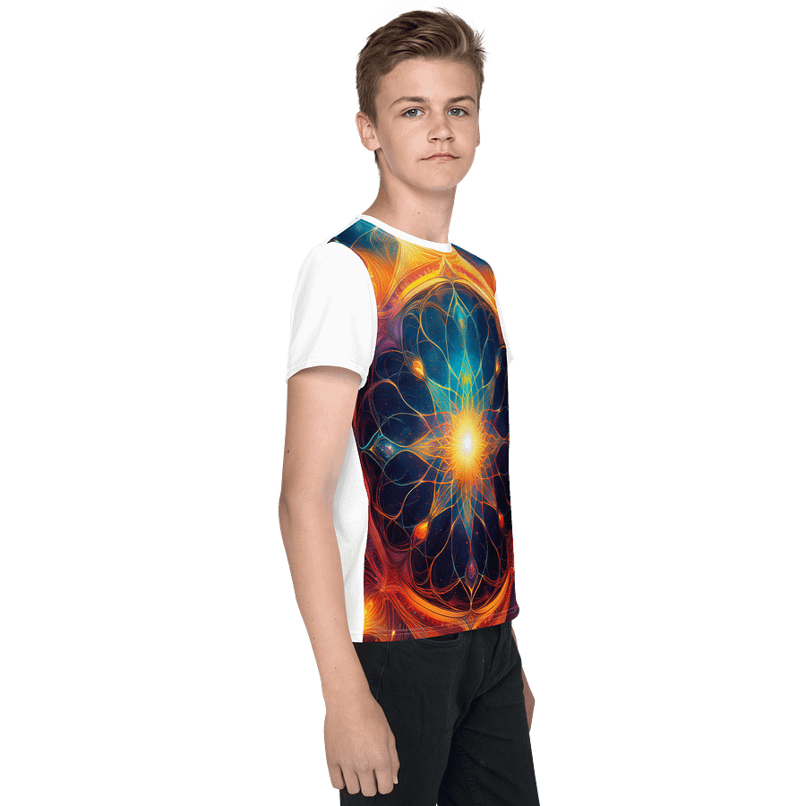 Youth Crew Neck T-Shirt bright cosmos product image (3)