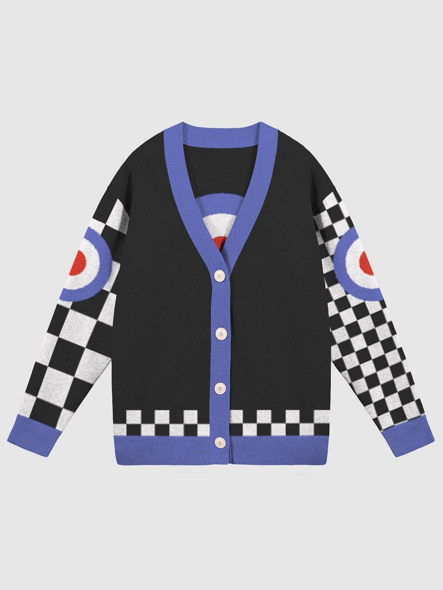 ®ocksteady Black Mod Dot Racer Cardigan product image (1)