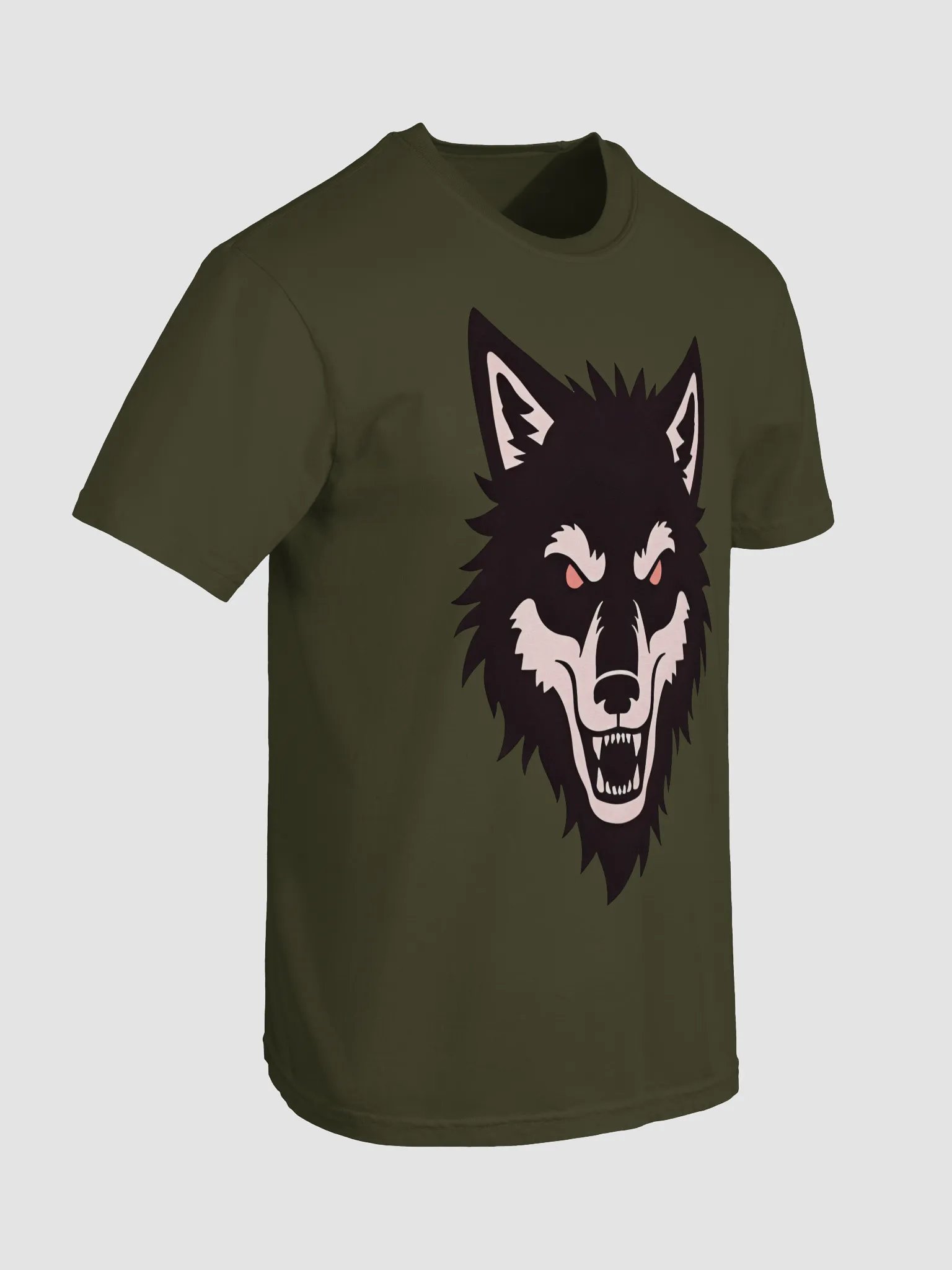 Scary Wolf Face Sweatshirt – Feral Beast Mode Streetwear product image (45)