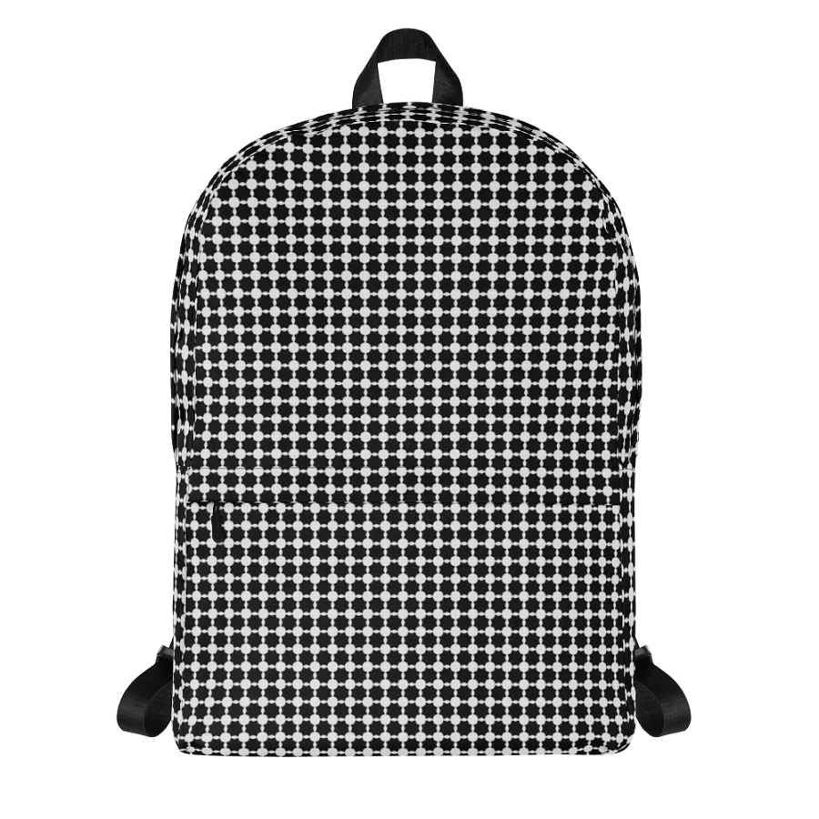 Abstract Black and White Chain Back Pack product image (4)