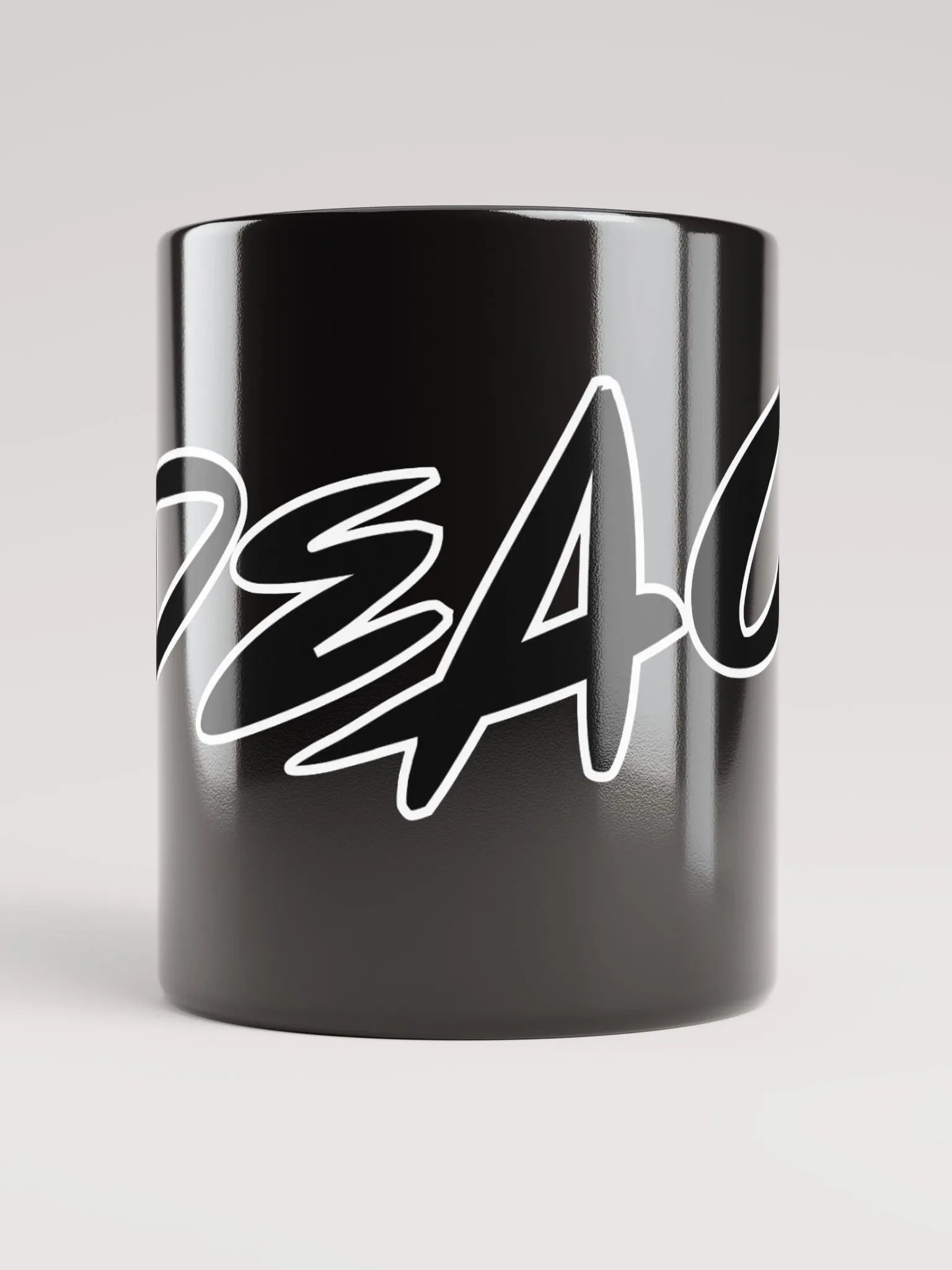 Peace - Keep It Simple - Black Glossy Mug product image (1)
