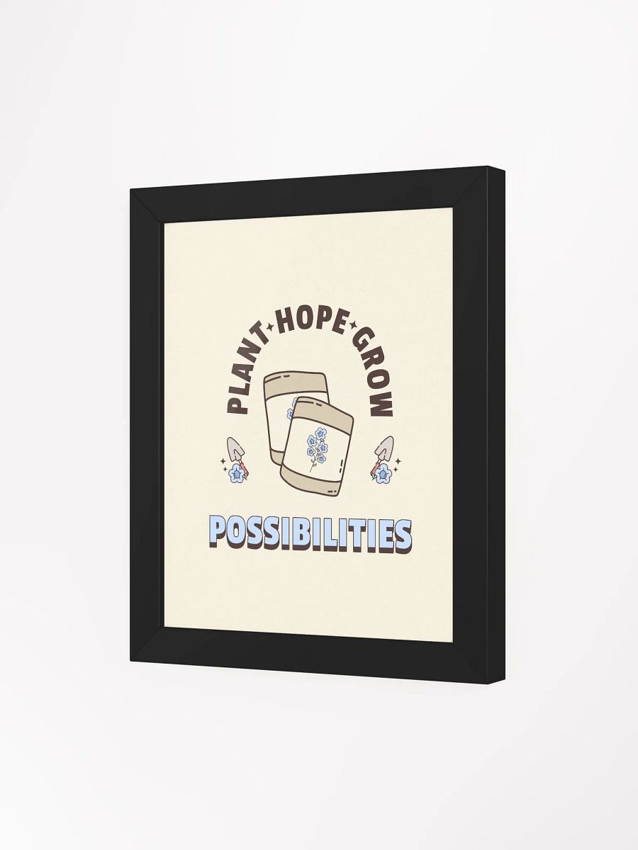 Plant Hope Grow Possibilities Motivational Quote Framed Wall Art Print product image (35)