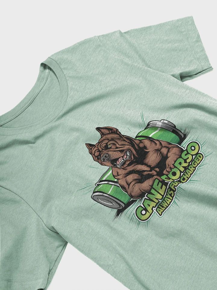 Cane Corso Always Full Charged T-Shirt | High-Energy Dog Lover Apparel product image (2)