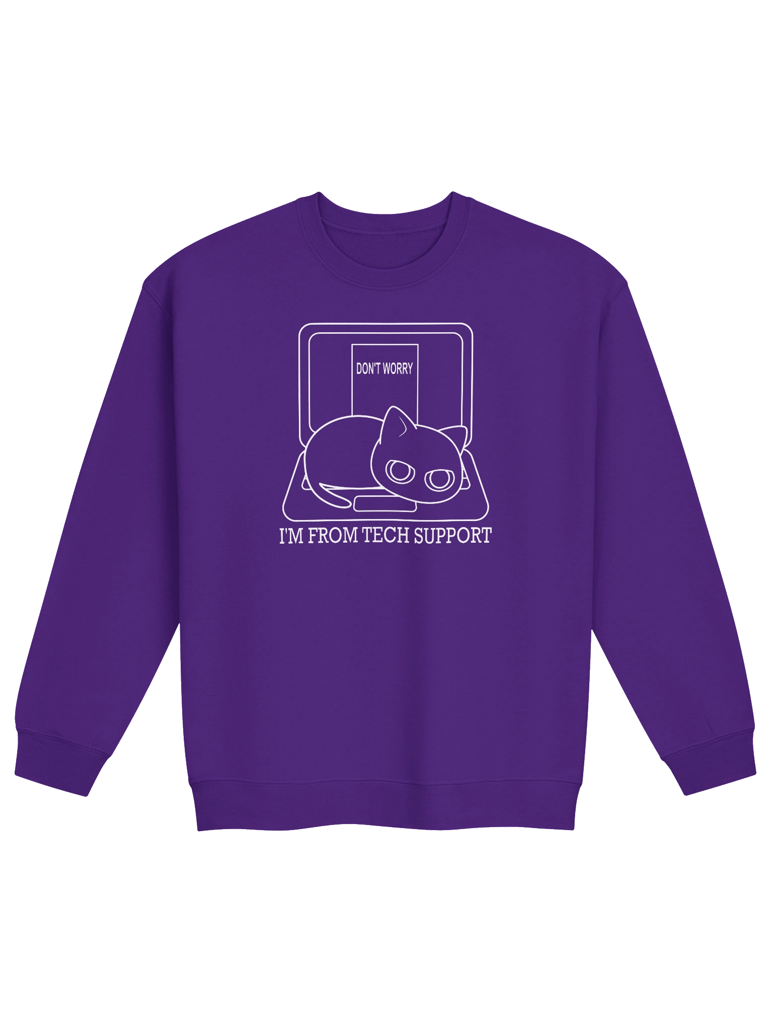 Cat on Laptop - Unisex Adult Sweatshirt product image (19)