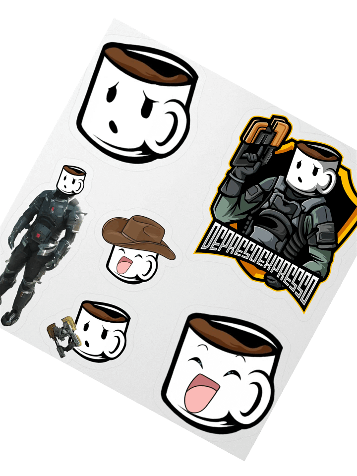 Depreso Kiss Cut Stickers product image (2)