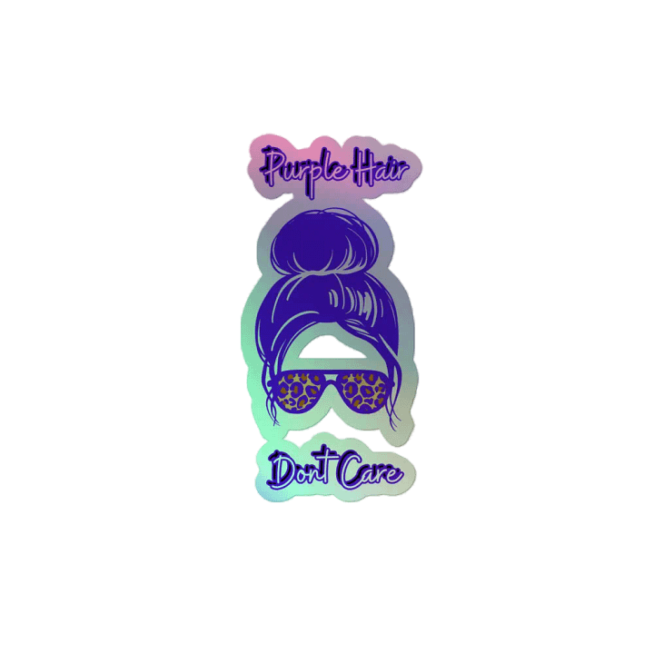 Purple Hair Don't Care Sticker Sheet product image (2)