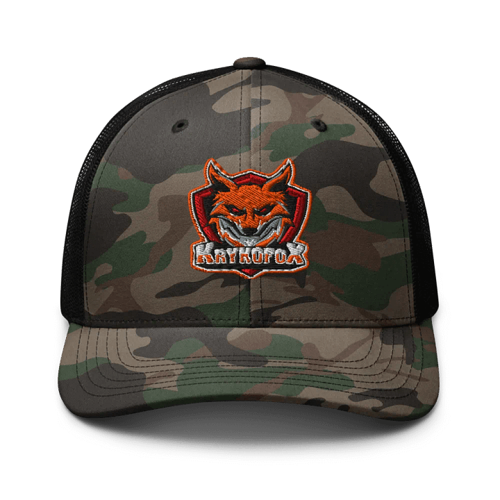 KRYKOFOX Emblem Camo Trucker Hat product image (1)