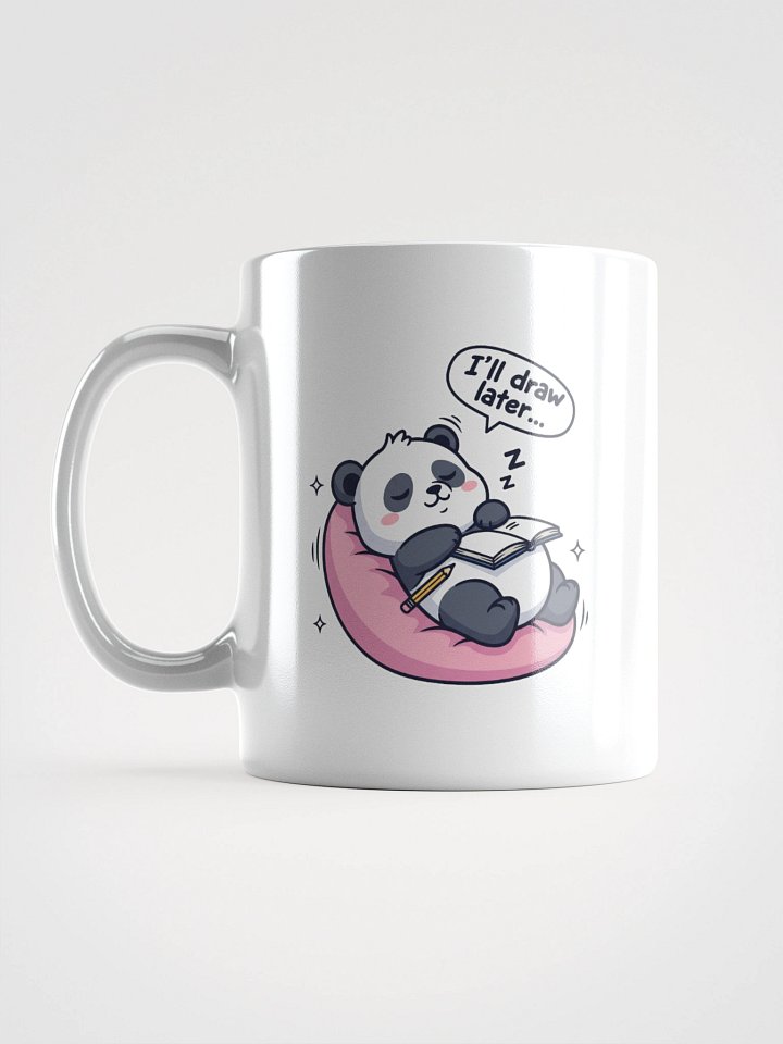 Procrastination Panda White Glossy Mug product image (1)