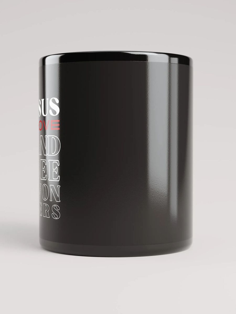 Taste JESUS Love Black Gloss Ceramic Mug product image (6)