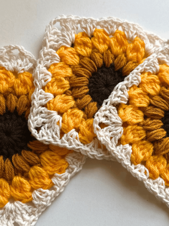 Crochet Sunflower Granny Square product image (2)