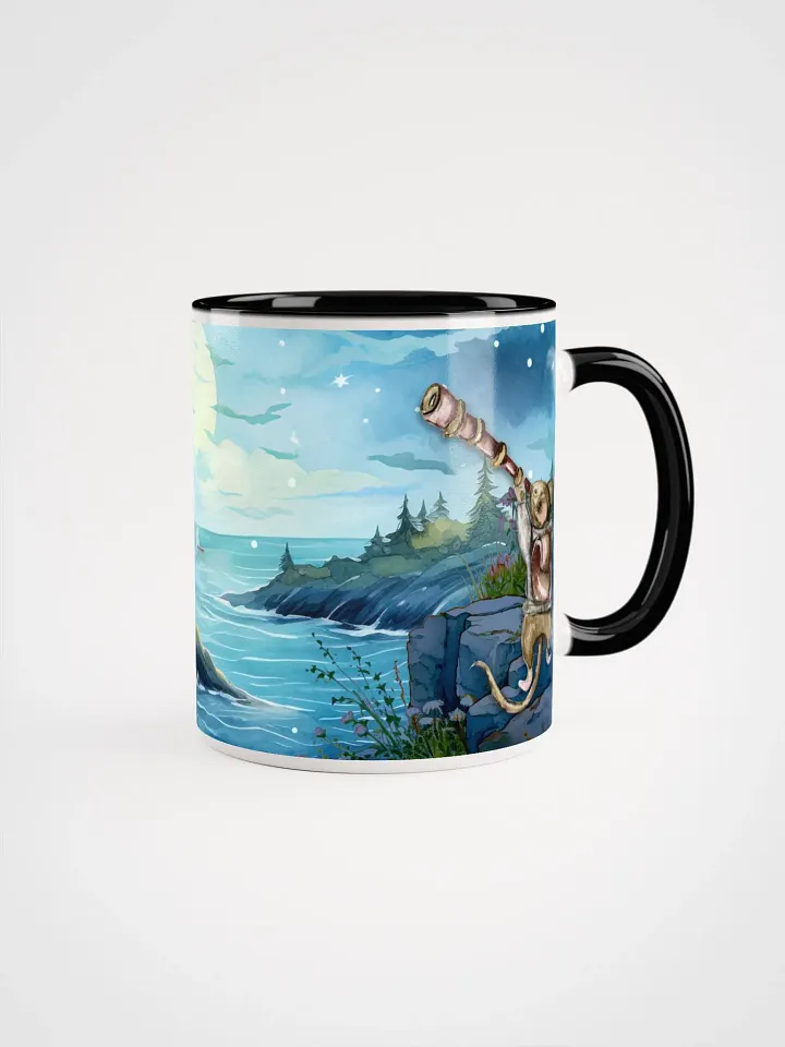 Celestial Mouse Stargazing Mug | Whimsical Night Sky Design | Moonlit Mouse Series product image (1)