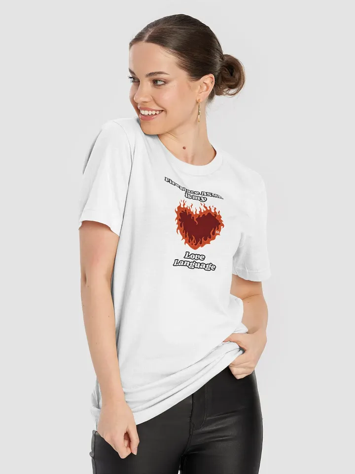 Flaming Heart - Fireplace ASMR is my Love Language | Tee product image (2)