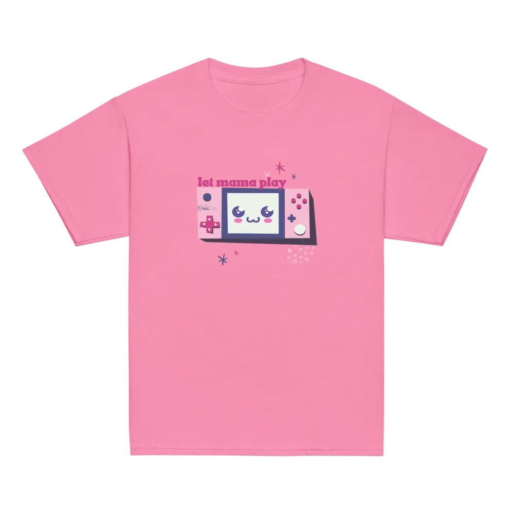 Let Mama Play Kids Tee – Pretty in Pixel Pink 🎀🎮 product image (2)