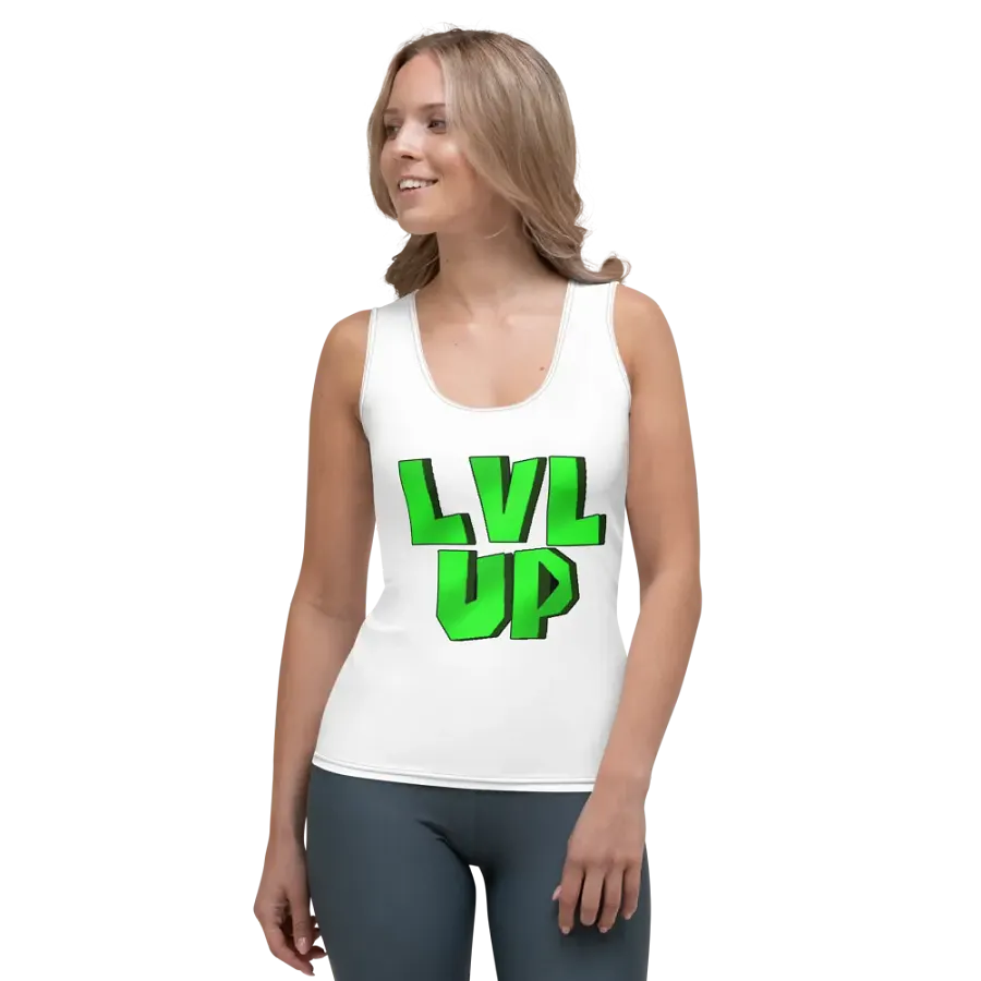 LVL UP White Tank Top product image (1)