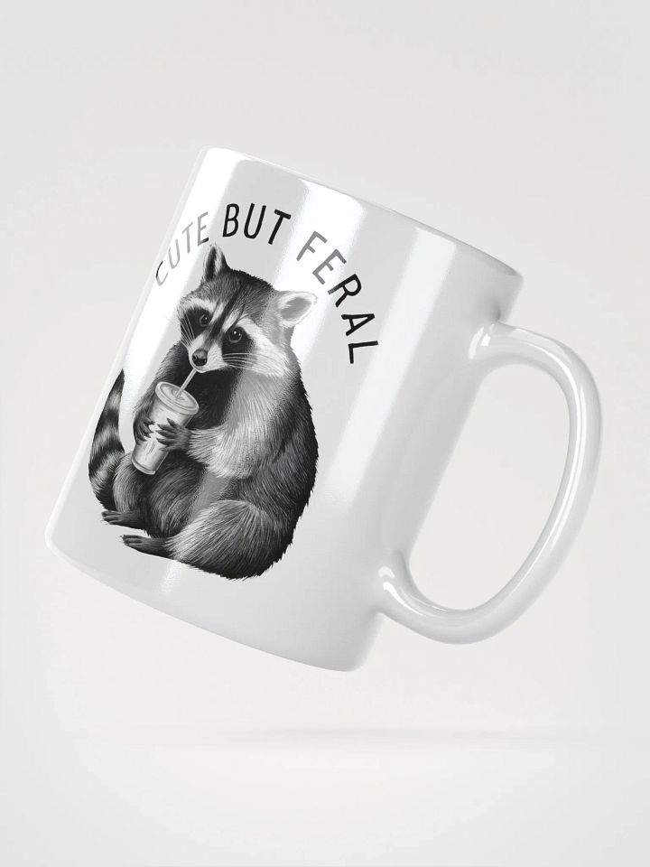 Cute But Feral Raccoon Mug product image (6)