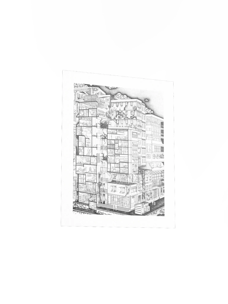Kowloon Walled City - Original Art Print product image (4)