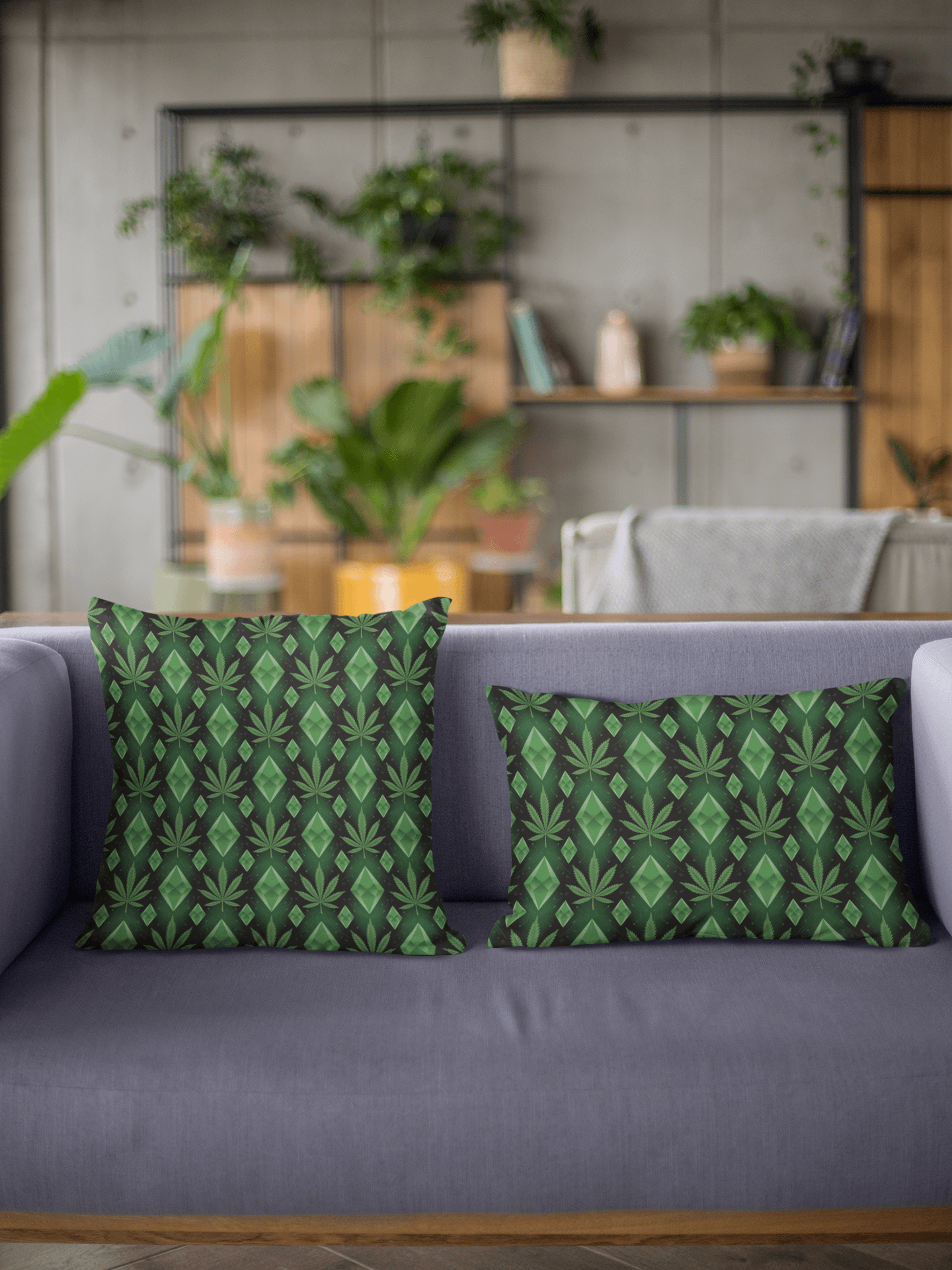 Diamond Dreams Cannabis Pillow (Premium) product image (1)