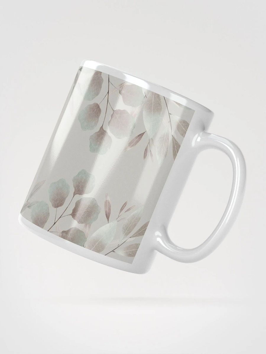 Pastel Leaf White Mug product image (4)