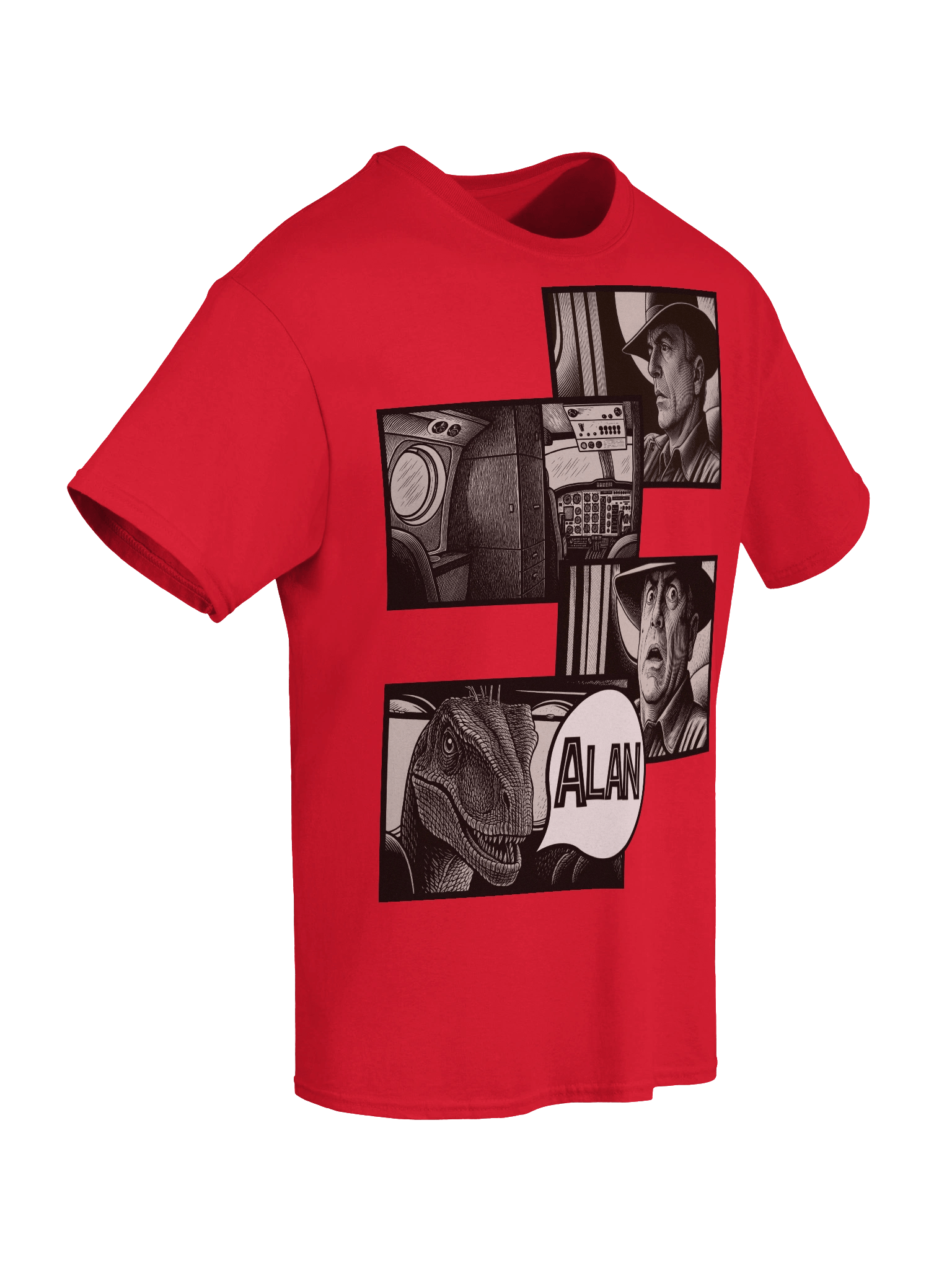 Jurassic Park III inspired Alan Scene Tee product image (8)