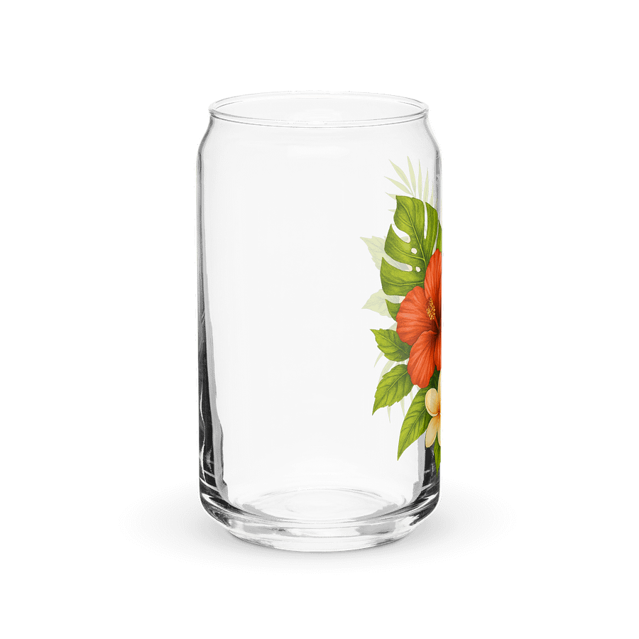 "Tropical Bloom" Can Glass | Island Vibes Everyday product image (8)