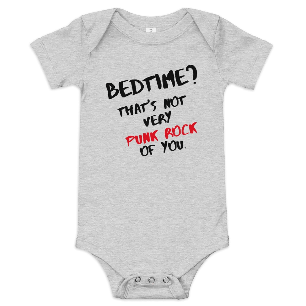 Bedtime is Not Punk Rock Baby Body Suit product image (1)