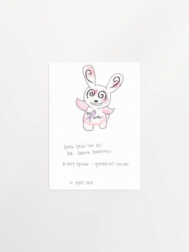 Dancing Panda Monster with General Cancer Awareness Ribbon product image (1)