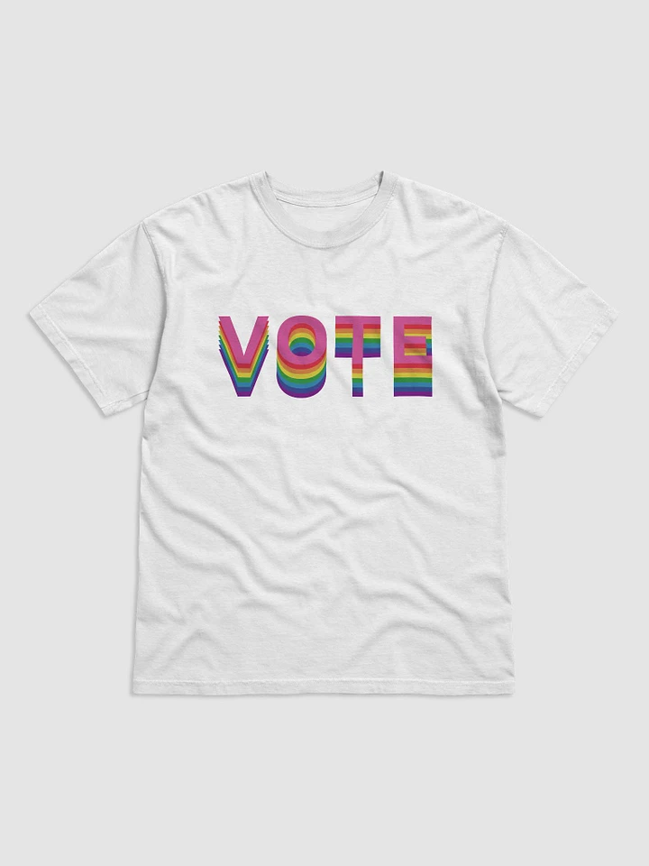 VOTE Stacked (8-Color Rainbow) - T-Shirt product image (1)