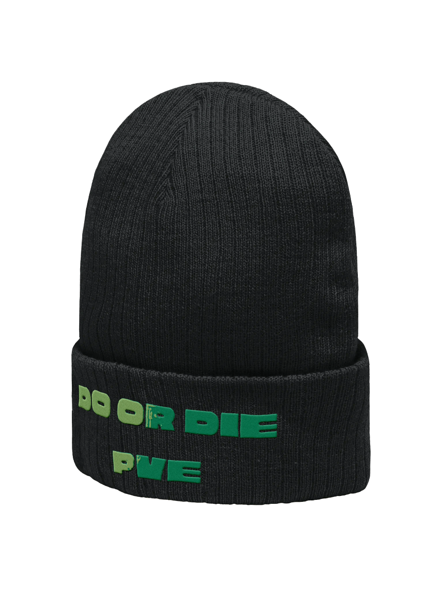 DO OR DIE PVE Ribbed Knit Beanie - Green product image (2)