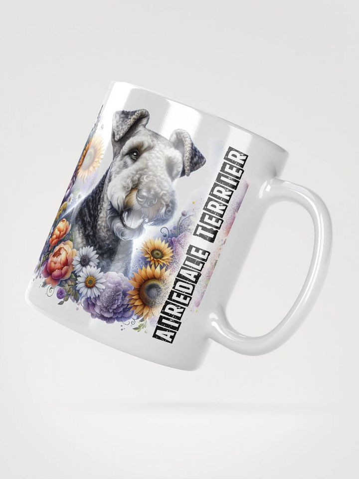 Floral Airedale Terrier Mug product image (2)