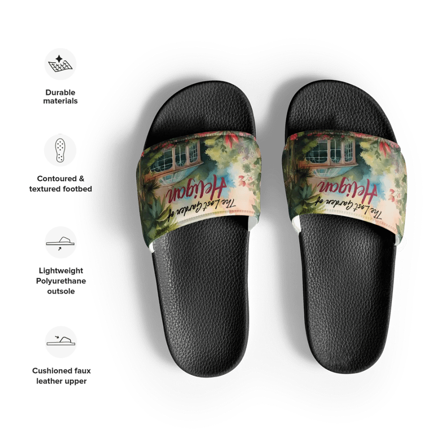 The Lost Garden of Heligan All Over Print Womens Slides product image (3)